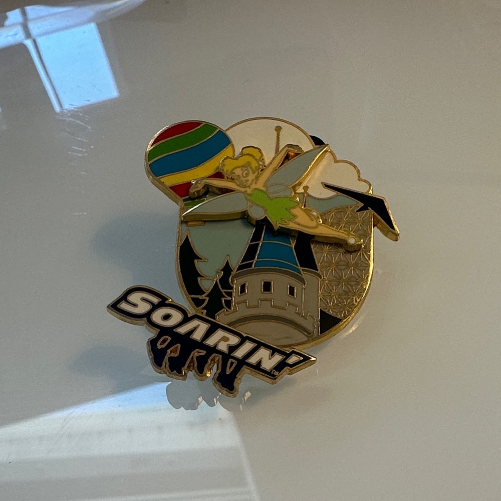 Disney Soarin' Tinker Bell Enamel Pin | Multicolor | Gold Tone | Collector